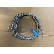 Paire de câble acier assemblé diamètre:5mm, longueur 8 m, / 1770N/mm²