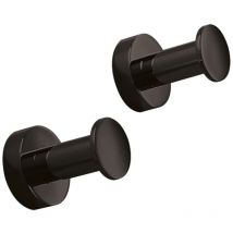 Paire de cintres Baketo en laiton noir - Lineabeta
