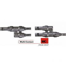 Paire de connecteurs de dérivation 'y' mc-4 pour panneau solaire . 30a, 1000v