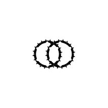 Paire De Crampons De Roues Pour Tondeuses Robot, Adaptable Gardena, Modèles Life, Sileno City. Ø Ext 232mm.