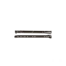 Inferramenta - paire de guides pour tiroirs en acier brun guide d&39accessoires tiroir 40 cm