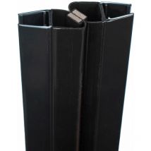Paire de joints - Joints magnétiques universels noir, Schulte, 201 cm recoupable, pour porte 5 - 6 - 8 mm