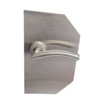 Paire de Plaques de Propreté Rectangles avec Poignées vague Klose Besser sur Plaque de Propreté Inox 304 Sans rosaces de fonction