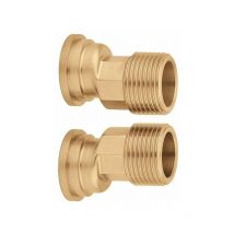 Paire de raccords excentrés pour le raccordement des vannes de zone Caleffi 6480 1'