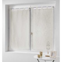 Paire de rideaux - Effet lin Naturel 2x60x160 cm