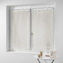 Paire de rideaux - Effet lin Naturel 2x60x120 cm