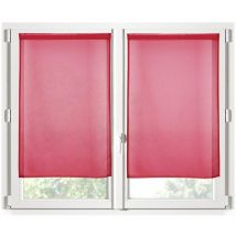 Paire de Rideaux Voile brise bise 60 x 160 cm rouge
