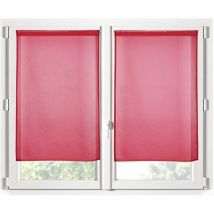 Paire de Rideaux Voile brise bise 70 x 200 cm Rouge
