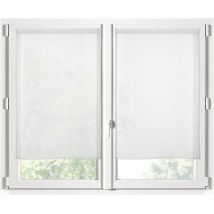 Paire de Rideaux Voile brise bise blanc 60 x 120 cm
