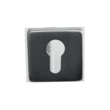 Maxoutil - Paire de rosace carrées Inox 304 53 x 53 mm - clé i - 653