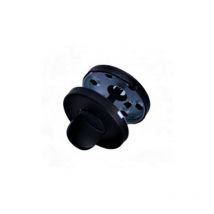 Paire de Rosaces ' Klose Besser Rondes Diam.53 mm - 'ElsaN Noir' Rosaces à condamnation