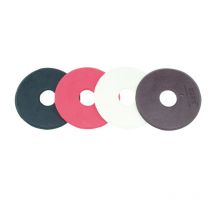 Rouge - Paire de rondelles en caoutchouc naturel à mordre