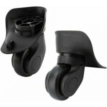 Roues de Valise, 2PCS Mute Pivotant Valise Bagages Roues de Remplacement Universel Valise Trolley Roulette Bagages Remplacement Accessoire Pièces