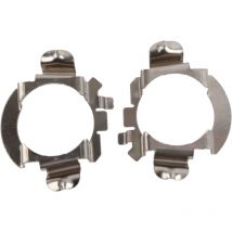 Jeffergarden - Paire de support de retenue d'adaptateur d'ampoules de phare led H7 pour Mercedes ‐ Benz Ford Argent