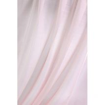Paire de vitrages unis - 60x140cm - Rose