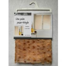 Paire de voilage 60x 160 cm capris orange