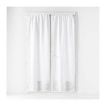 Paire de Voilage Passe-Tringle 'Haltona' 70x200cm Blanc