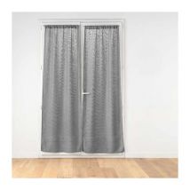 Paire de Voilages Passe-Tringle 'Haltona' 70x200cm Gris