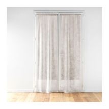 Paire de Voilages Passe-Tringle "Karla" 70x240cm Taupe
