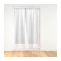Paire de Voilages Passe-Tringle 'Poupette' 70x200cm Blanc