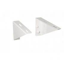Idral - Paire d'étagères fixes pour lavabo Easy couleur blanc