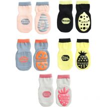 Yzmrbdqc - paires de chaussettes antidérapantes pour bébé, chaussettes pour tout-petits avec poignées, chaussettes à semelles antidérapantes pour