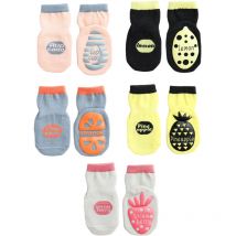 Yzmrbdqc - paires de chaussettes antidérapantes pour bébé, chaussettes pour tout-petits avec poignées, chaussettes à semelles antidérapantes pour