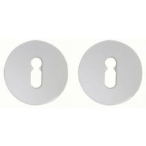 Par de rosetas de cerradura S80 Normbau Bocallave - Blanco 19 - 247110