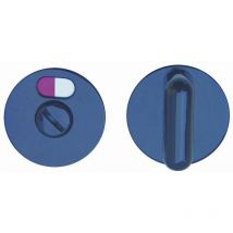 Par de cerraduras de roseta S80 Normbau wc - Negro 16 - 358360