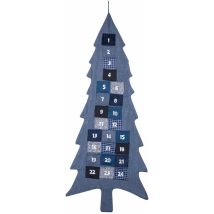 14774 Calendario Dell'avvento In Tessuto Blu (blu) - Pajoma