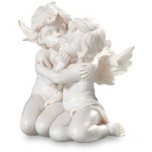 49162 Angelo Decorativo, Coppia, inginocchiati, Altezza 15 cm - Pajoma