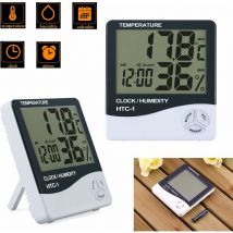 Mumu - Pakete lcd Digital Hygrometer Thermometer Temperatur Luftfeuchtigkeitsmesser Innenuhr -50°C +70°C, 10% 99% rh