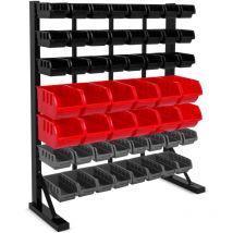 Pal Premium - Étagère de garage, porte-outils freestanding avec 52 boîtes à outils