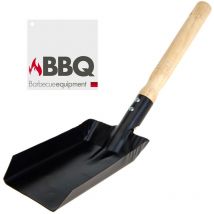BBQ - Pala metálica para carbón de barbacoa color negro mate