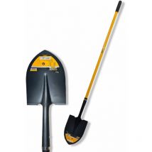 Pala a punta da giardino badile da edilizia manico impugnatura ergonomica 165 cm