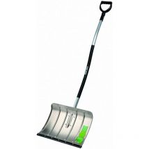 Pala da neve in alluminio con bordo sussurro ergonomico (pala da neve in alluminio, lunghezza manico 125 cm, dimensioni lama 50 x 35 cm) 2000528