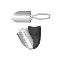 Pala plegable de acero Albainox, tamaño total de 23 cm, con funda de nylon