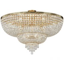 Maytoni - Palace Semi Flush Ceiling Gold Antique & Crystal, 18 Light, E27