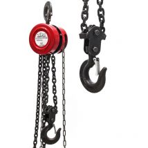 Wiltec - Palan à chaîne 3 t – 180 x 180 x 155 mm – Longueur de chaîne 3 m – en Acier – Levage simple de charges – Poulie a chaine pour Agriculture