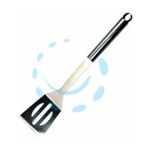 Paletta in acciaio inox per barbecue con manico alluminio