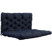 Palettenauflage Palettenkissen inkl. Rückenteil Sitz/120 x 80 cm, Rücken 120 x 60 cm, dunkelgrau