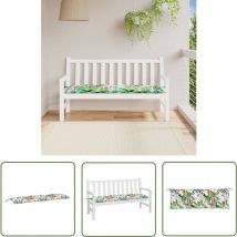 The Living Store Gartenbank-Auflage Mehrfarbig 150x50x7 cm Oxford-Gewebe - Gartenbankkissen - Sitzkissen - Outdoorkissen - Balkonkissen - Terrasse