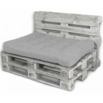 Palettenkissen Palettenauflagen Sitzkissen Rückenlehne Kissen Palette Polster Sofa Couch Hellgrau - Sitzfläche