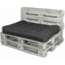 Palettenkissen Palettenauflagen Sitzkissen Rückenlehne Kissen Palette Polster Sofa Couch Schwarz - Sitzfläche