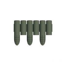 Bordure modulaire 6 piquets de mousse en plastique re'sistant pour parterres de fleurs jardins espaces verts pouvant couvrir 2,3 me'tres line'aires