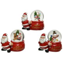 Boule à neige avec le Père Noël 8 cm. Pièce unique