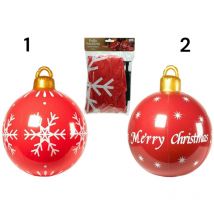 Palla natalizia gonfiabile rossa