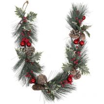 Fééric Lights And Christmas - Ghirlanda natalizia decorazioni di rami rosso 1m - Atmosphera créateur d'intérieur