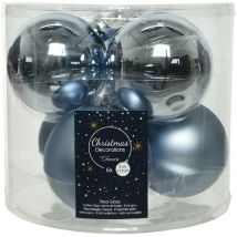 Boules de Noël en Verre Diam 8 cm Lot de 6