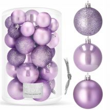 Springos - palline di natale per albero 30 pezzi set 6/5/4 cm indestruttibili premium